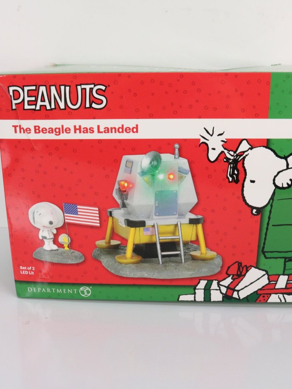 Department 56 Snoopy Peanuts "The Beagle Has Landed" * Apollo 11 * Damaged Head